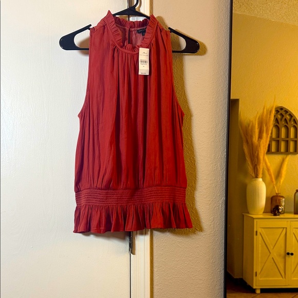 Ann Taylor Tops - Ann Taylor Sleeveless Rust Blouse